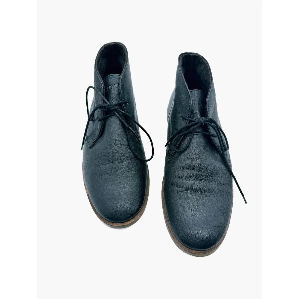 Ben Sherman Aberdeen Leather Chukka Boot in Black Size 10
